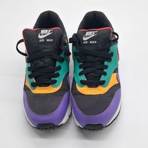 Nike Air Max 1 Game Multicolor Purple Teal Sneakers Youth 7Y Women 8.5.